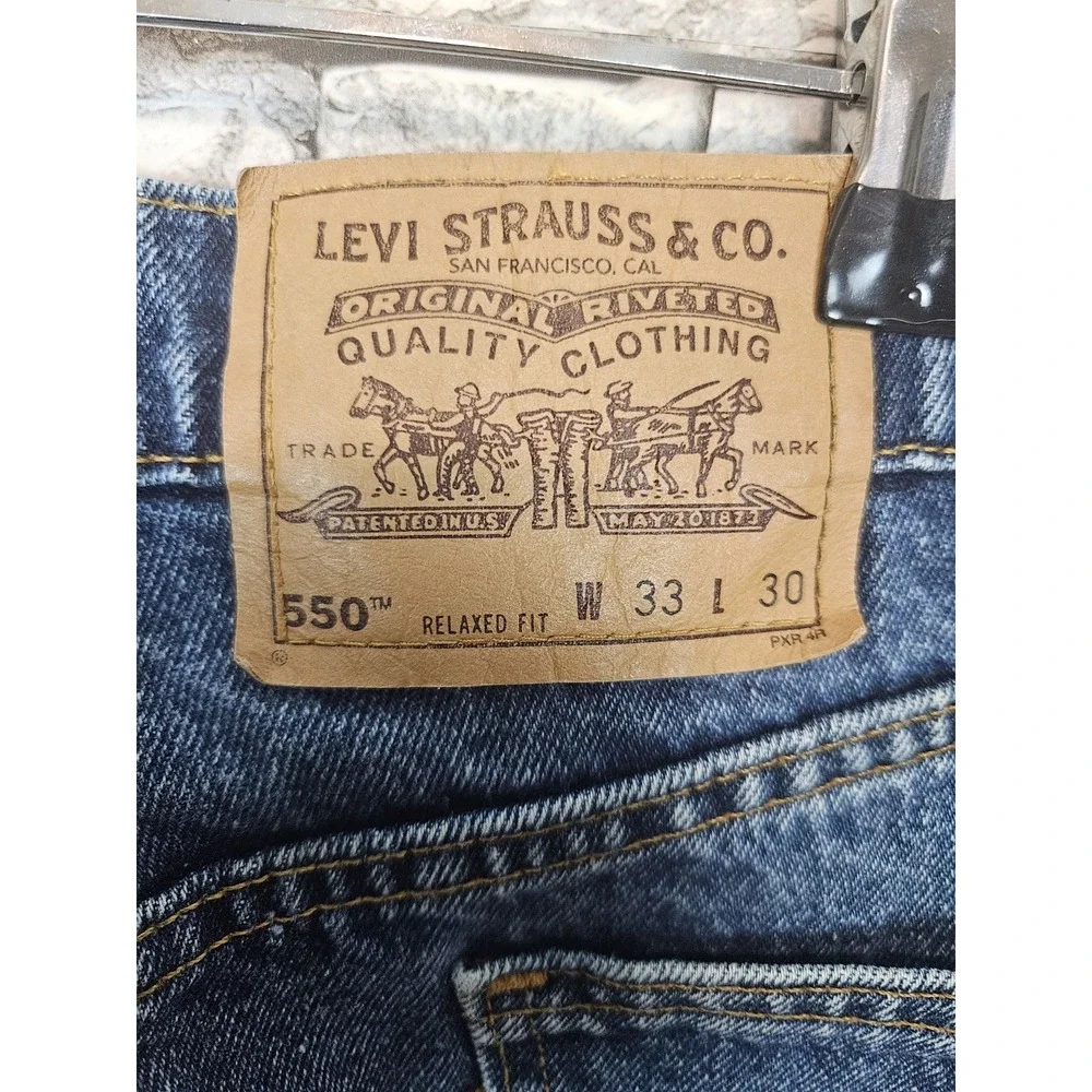 Levi's 550 Men's Vintage Orange Tab Relaxed Fit Jeans Made in USA 32x30